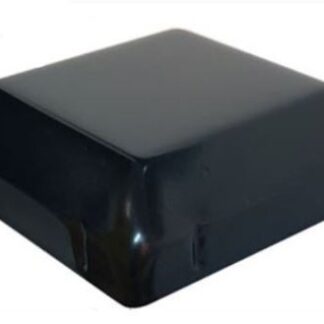 100x100mm steel caps, black