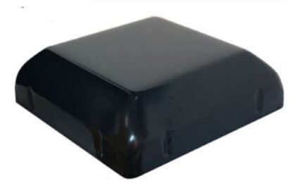 100x100mm steel caps, black
