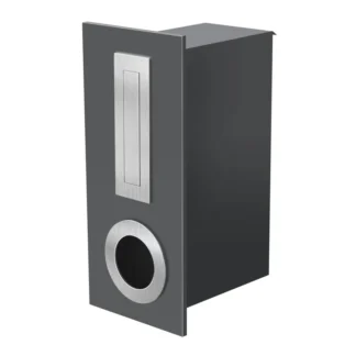 Milkcan letter box oxford 2 charcoal