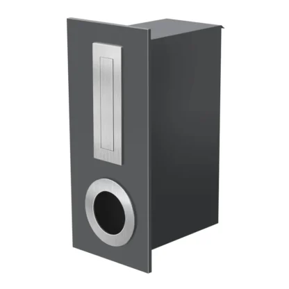 Milkcan letter box oxford 2 charcoal