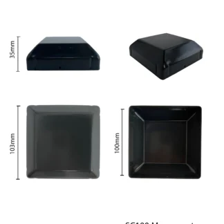 100x100mm steel caps, monument