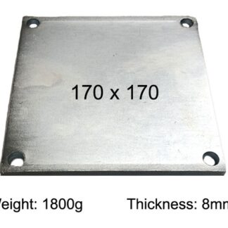 170x170 base plate, galvanised