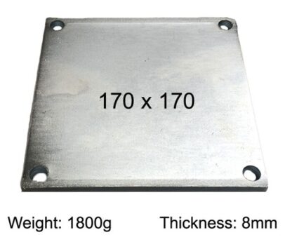 170x170 base plate, galvanised