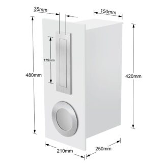 Milkcan letterbox oxford 2 white