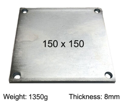 150 x 150 mm base plate